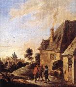 TENIERS, David the Younger Village Scene  ar Spain oil painting artist
